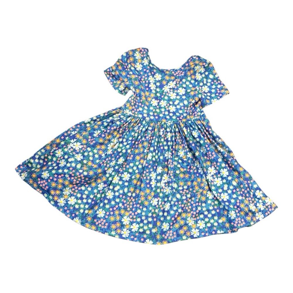 NWT  Floral Blue Kids Casual Dress